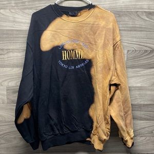 Balenciaga Black and Tan Sweatshirt